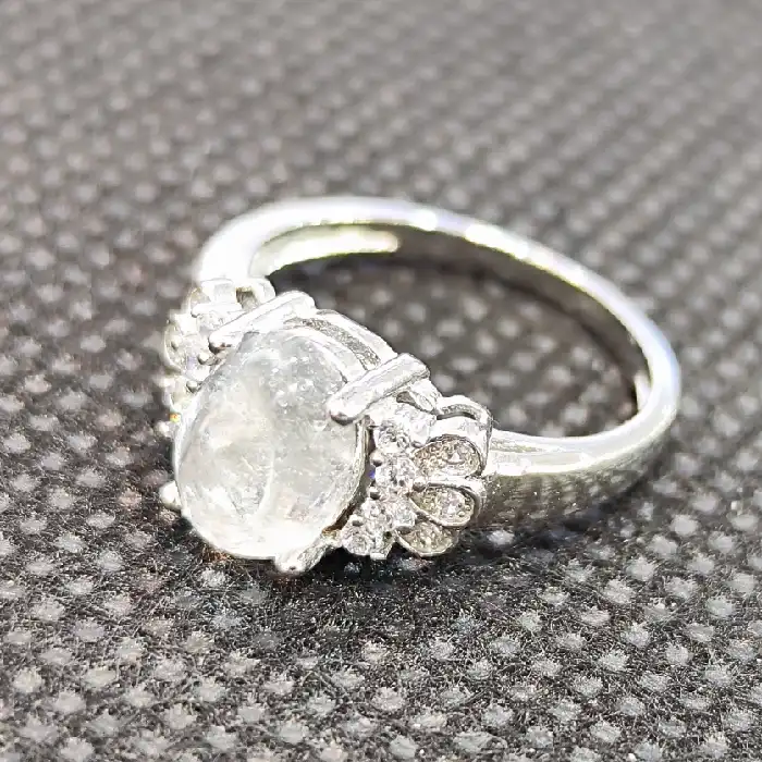 انگشتر نقره زنانه مدل سنگ در نجف کد 65