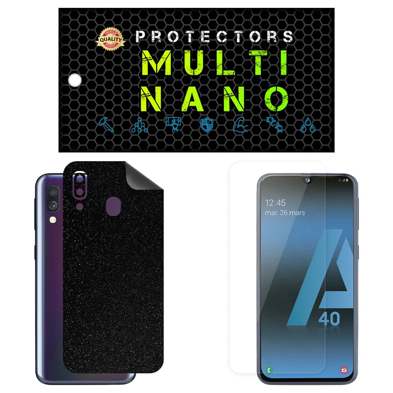 محافظ صفحه نمایش مولتی نانو مدل X-SFG مناسب برای گوشی موبایل سامسونگ Galaxy A40 به همراه برچسب پوششی