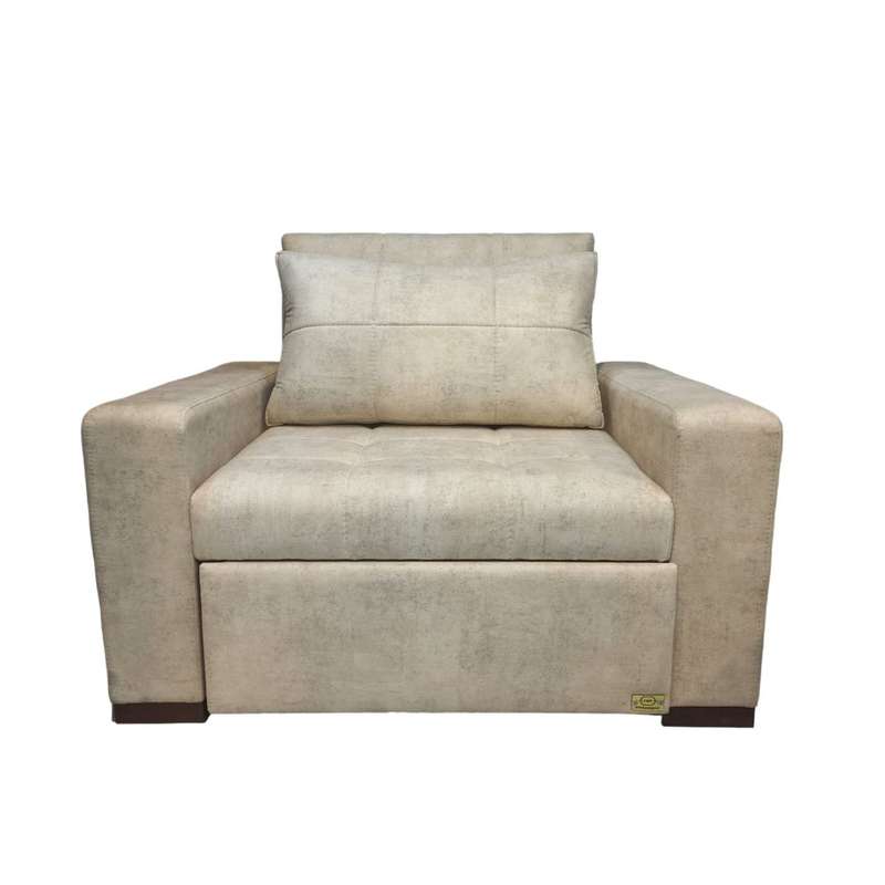 مبل تختخواب شو 1 نفره اورنگ مدل ریلی دسته مکعبی