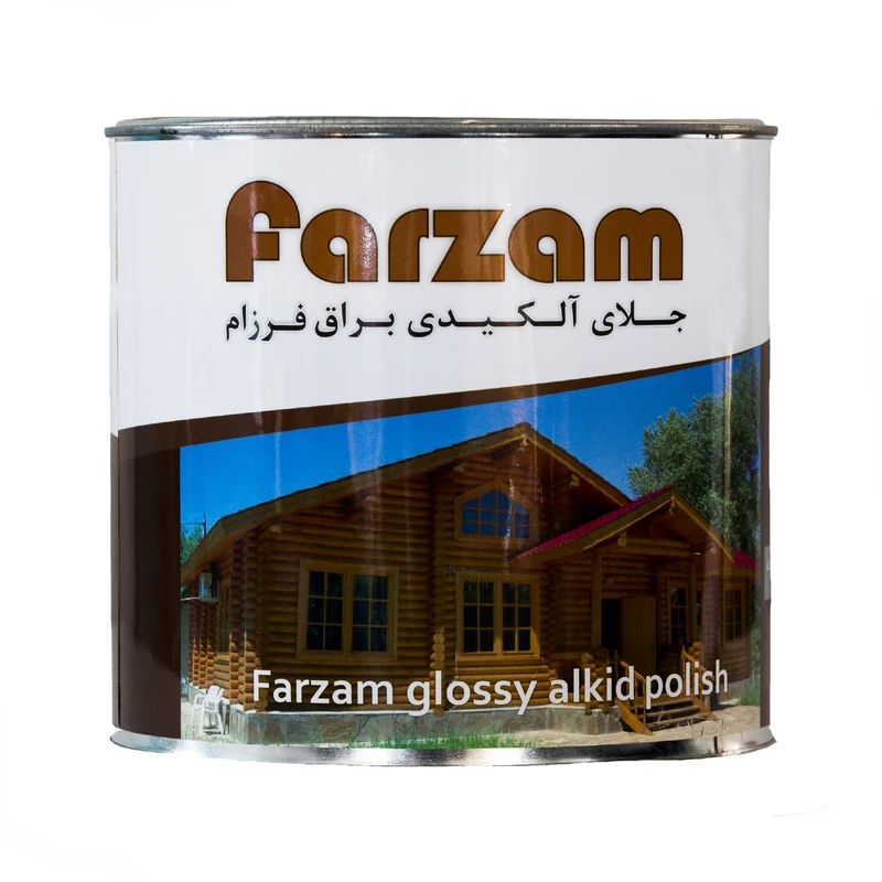 جلاء آلکیدی براق بی رنگ فرزام کد 320 حجم 3.500 لیتر