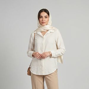 شومیز آستین بلند یقه برگردان زنانه آی تک مدل 2529