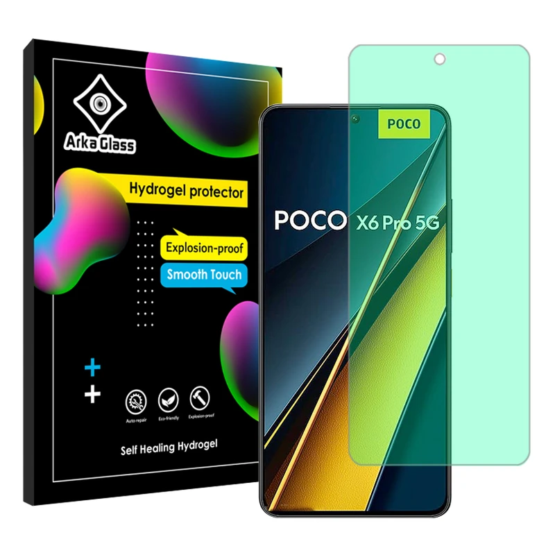 محافظ صفحه نمایش گرین لایت آرکا گلس مدل Tough مناسب برای گوشی موبایل شیائومی Poco X6 Pro
