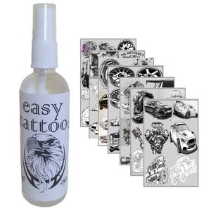 نقد و بررسی تتو موقت مدل ماشین مجموعه 7عددی به همراه اسپری تتو موقت توسط خریداران