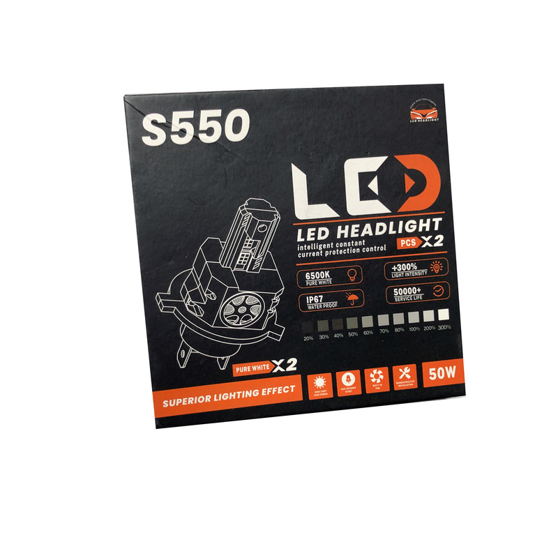 لامپ هدلایت خودرو مدل S550 پایه H4 بسه دو عددی 