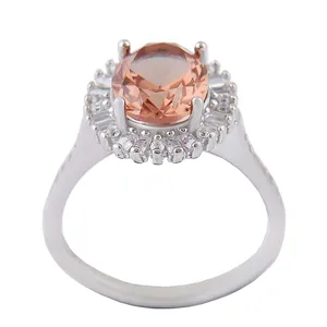 انگشتر نقره زنانه بازرگانی میلادی مدل الکساندریت برش جواهری ابکاری رادیوم کد AWR_1287