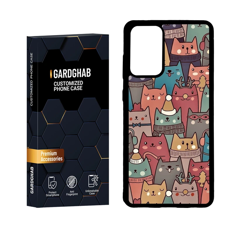 کاور گارد قاب مدل دور ژله ای فانتزی مناسب برای گوشی موبایل سامسونگ Galaxy A72