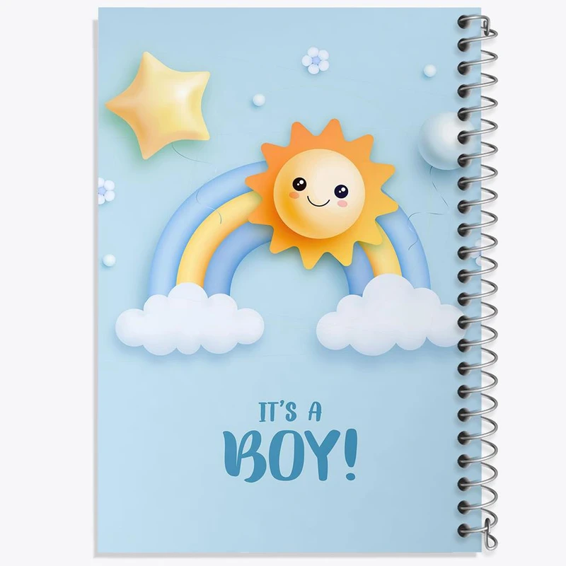 دفتر بولت ژورنال 50 برگ خندالو طرح تعیین جنسیت کد 10957