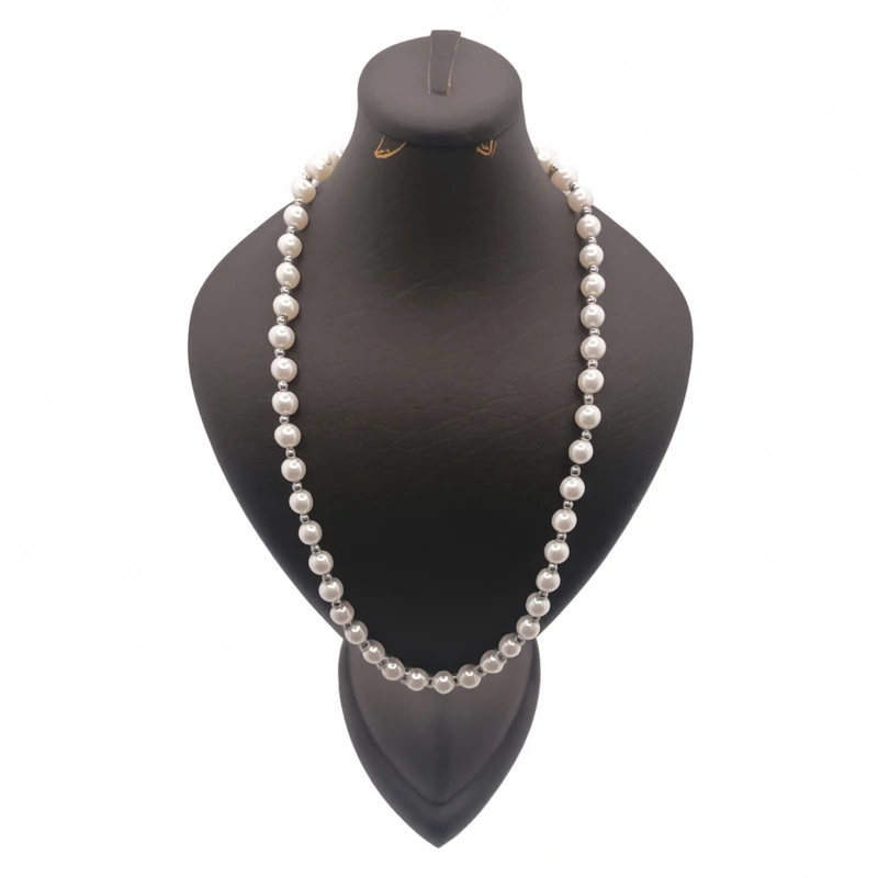 گردنبند زنانه مدل مرواریدی کد G09