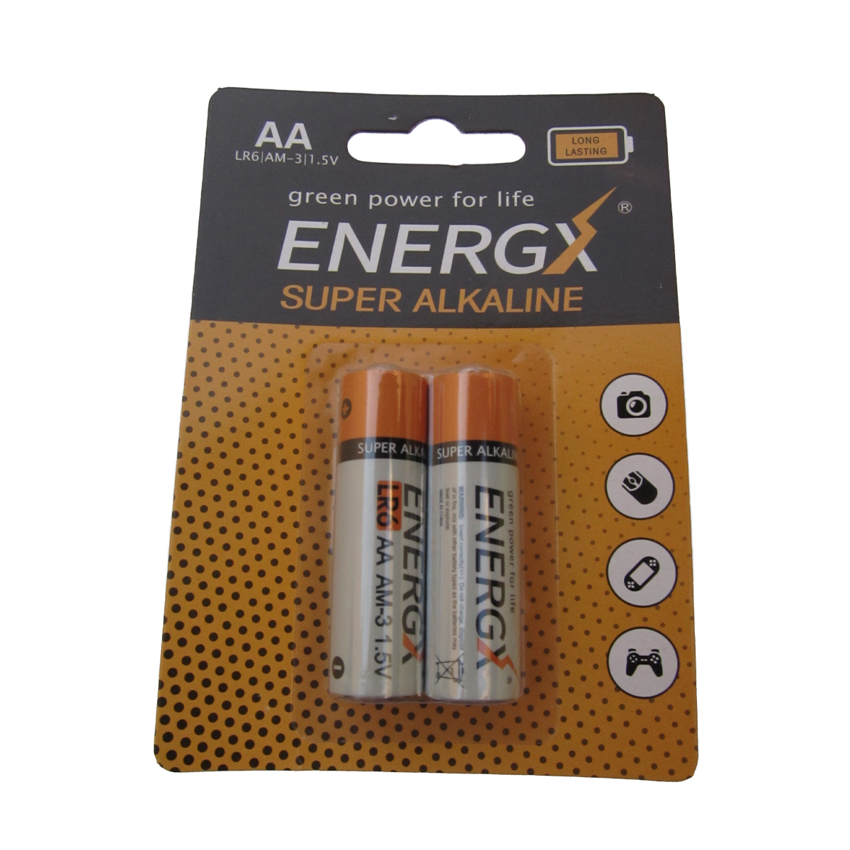 باتری قلمی انرژیکس مدل سوپر آلکالاین بسته 2 عددی