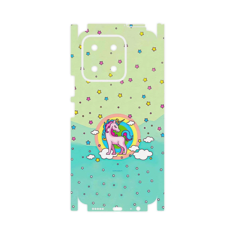برچسب پوششی ماهوت مدل Rainbow unicorn adventure-FullSkin مناسب برای گوشی موبایل آنر X5b