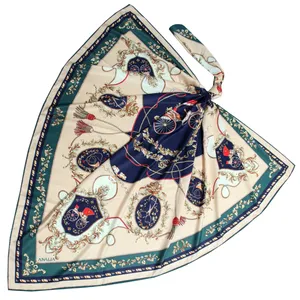 روسری زنانه آنالیا مدل ابریشم توییل بهاره کد 9802