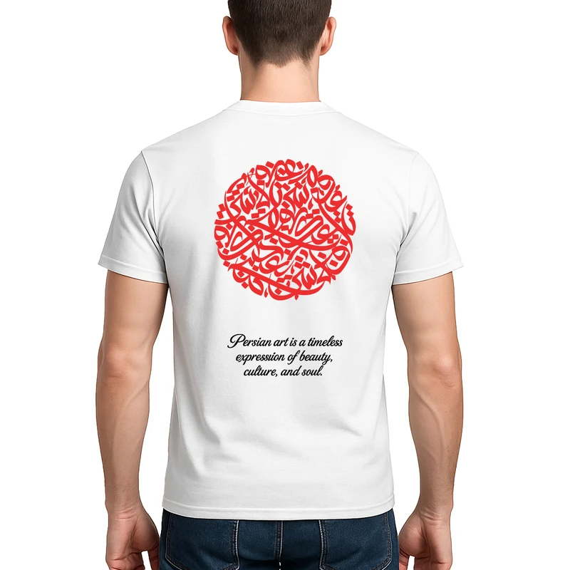 تی‌شرت آستین کوتاه مردانه مدل 064 Persian