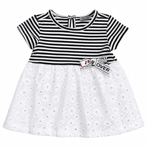 پیراهن آستین کوتاه یقه گرد دخترانه اورکیدز مدل lovely