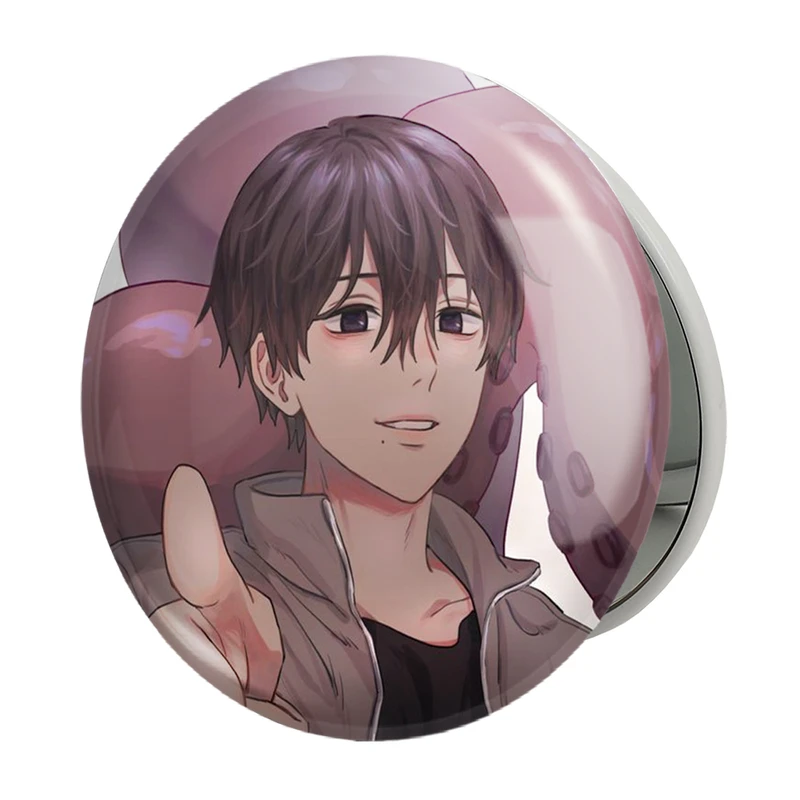 آینه جیبی خندالو طرح یوشیدا انیمه مرد اره ای Chainsaw Man مدل تاشو کد 17971 