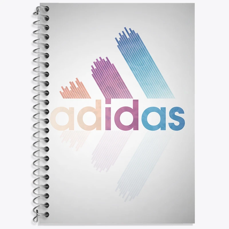 دفتر زبان 50 برگ خندالو مدل دو خط طرح آدیداس (Adidas) کد 36960