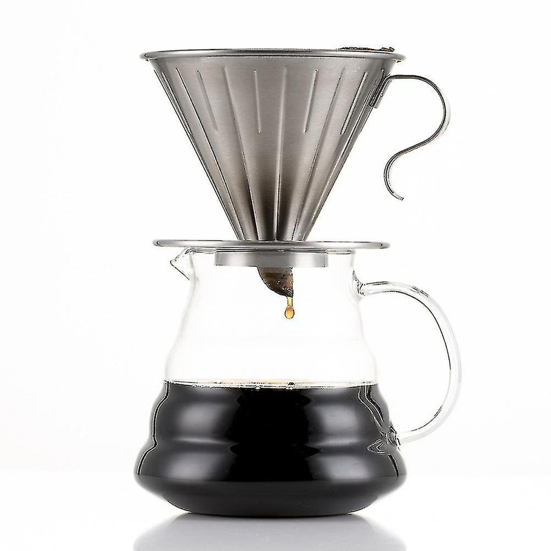 دریپر قهوه مدل V60 steel کد 4 دریپر قهوه مدل V60 steel کد 4