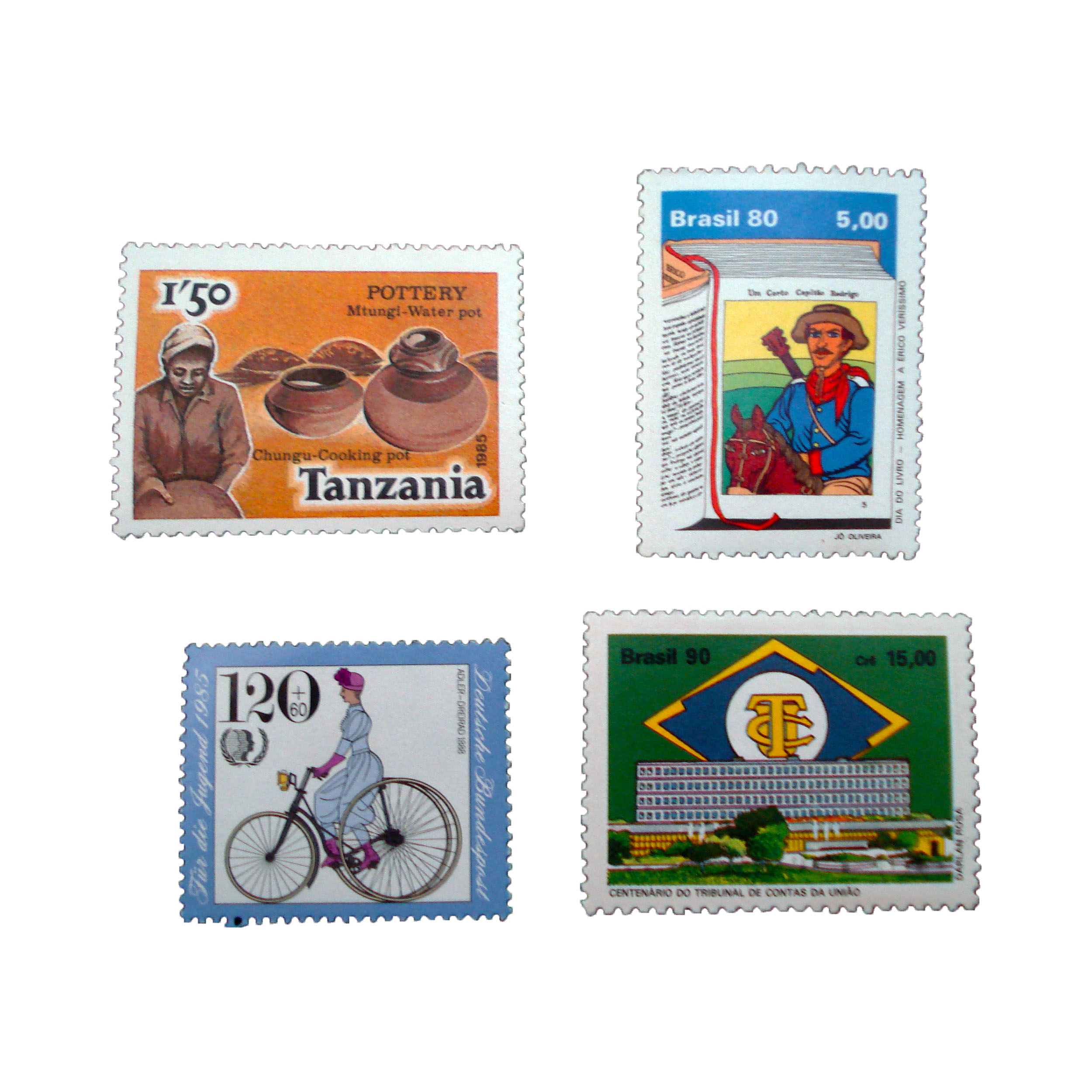 تمبر یادگاری مدل ملل کد bc-1313 مجموعه 4 عددی