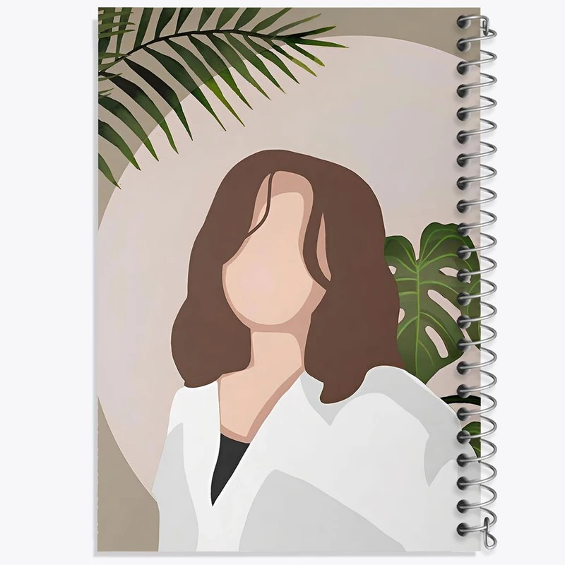 دفتر مشق 100 برگ خندالو طرح مینیمال دخترانه کد 28703