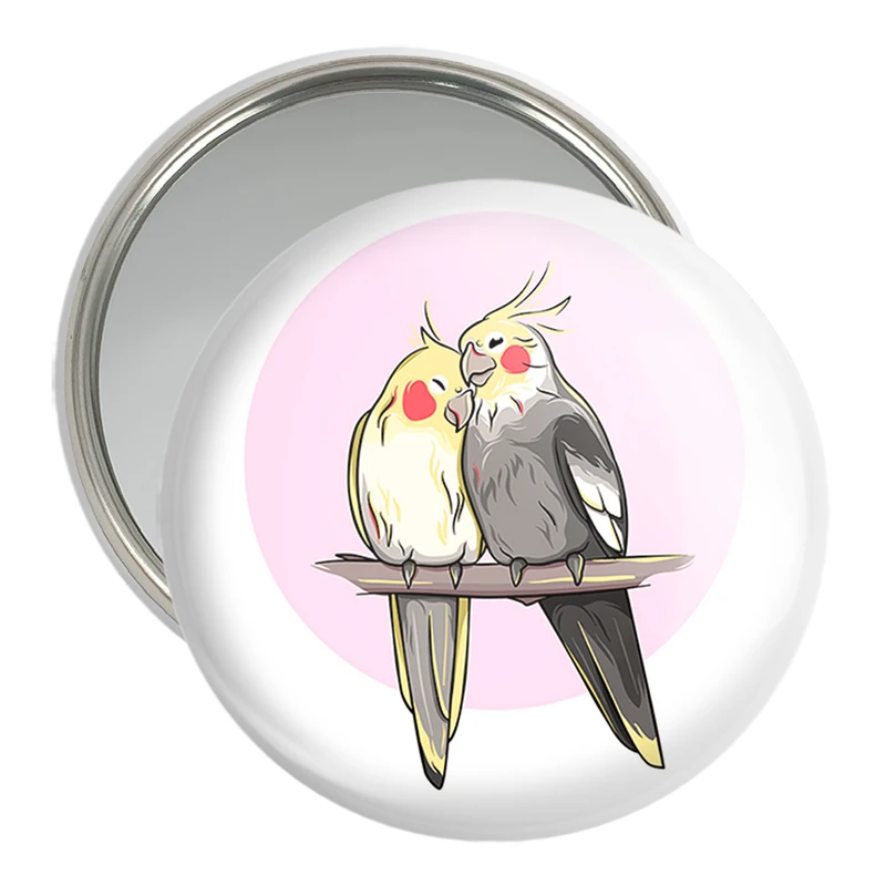 آینه جیبی خندالو مدل پرندگان زینتی کد 30492