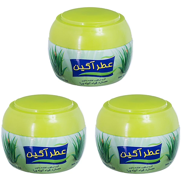کرم مرطوب کننده عطرآگین مدل آلوئه ورا وزن 150 گرم مجموعه 3 عددی