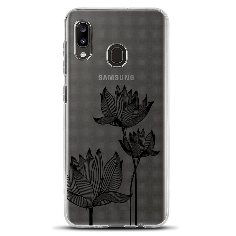 کاور مگافون طرح گل مدل C47-B مناسب برای گوشی موبایل سامسونگ Galaxy A40