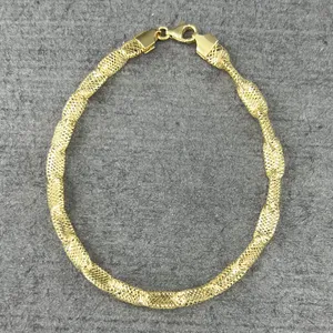 دستبند النگویی طلا 18 عیار زنانه دوست خوب مدل dk094 