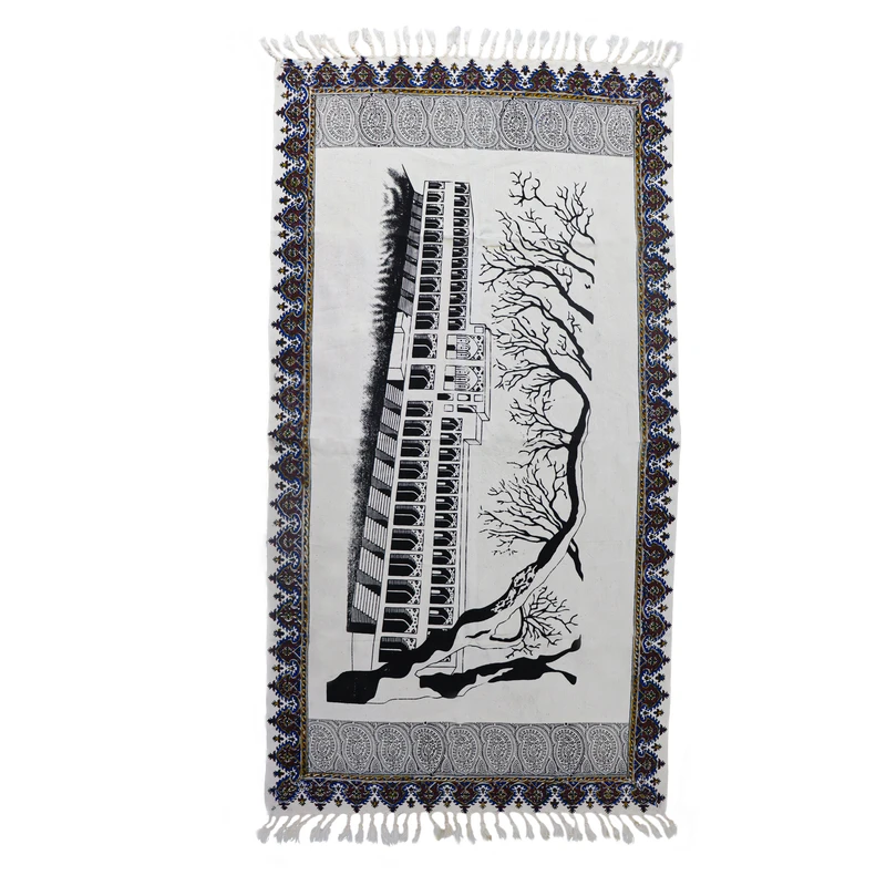 سجاده قلمکار طرح نقاشی پل خواجو کد 60p120