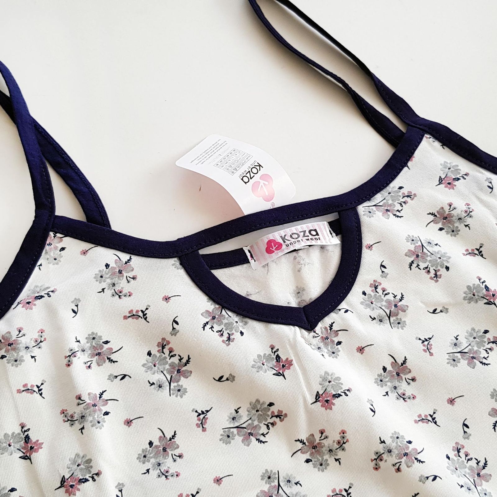 ست تاپ و شلوارک زنانه کوزا مدل پنبه ای کد 9184-3 رنگ سرمه ای -  - 5