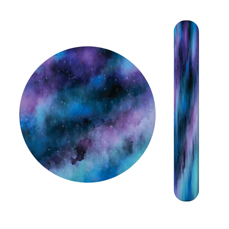 آینه آرایشی جیبی مدل کهکشانی کد 451 به همراه سوهان ناخن 