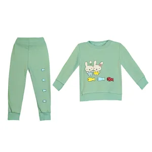 ست سویشرت و شلوار دخترانه مدل خرگوش و ماهی  16