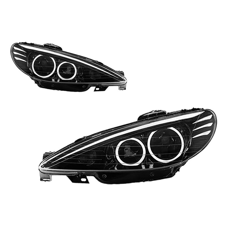 چراغ جلو خودرو مدل bm24 مناسب برای پژو 206 بسته 2 عددی