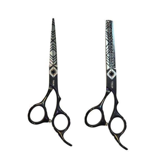 قیچی آرایشگاهی تایگر مدل SPIDER به همراه قیچی پیتاژ