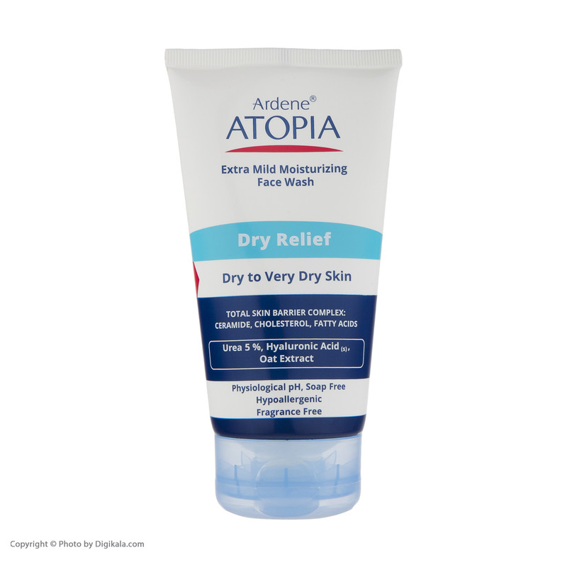 لوسیون شوینده و مرطوب کننده پوست آردن آتوپیا مدل Dry Relief حجم 150 میلی لیتر