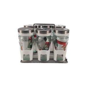 ست جای ادویه 6 پارچه کاپریس مدل پارادایز کد 4578