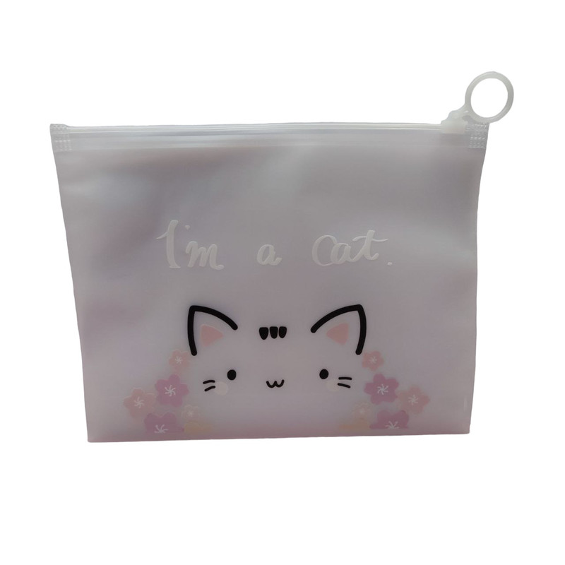 پوشه مدل زیپ دار طرح بچه گربه