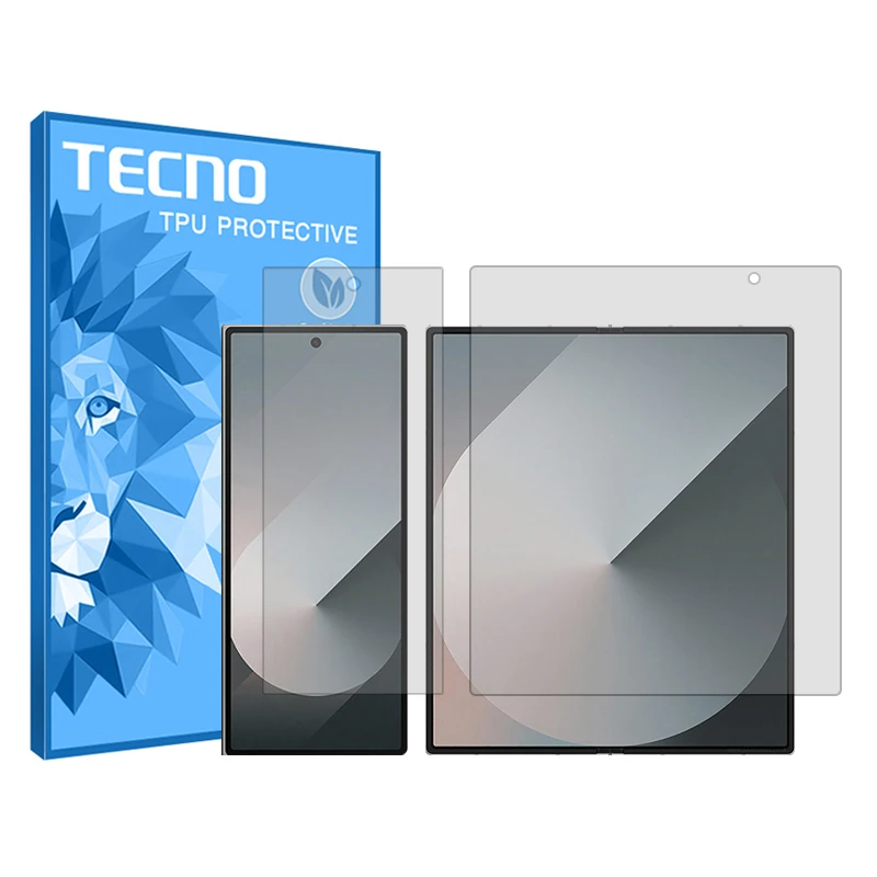 مجموعه محافظ صفحه نمایش داخلی و بیرونی شفاف تکنو مدل HyGEL مناسب برای گوشی موبایل سامسونگ Galaxy Z Fold6