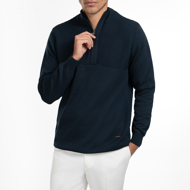 پلیور یقه ایستاده مردانه ام کی مدل 90022