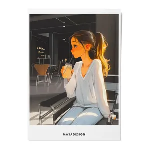 کارت پستال ماسا دیزاین طرح دختر مدل ZOD071