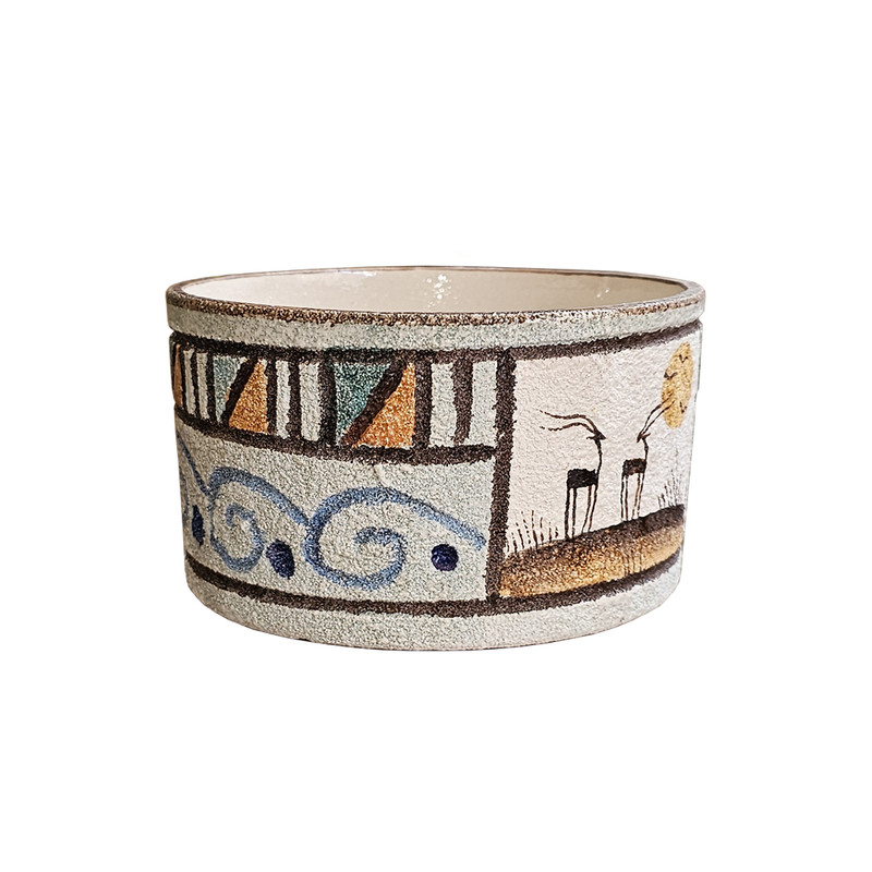 گلدان سرامیکی مدل بنسای بسته ۲ عددی