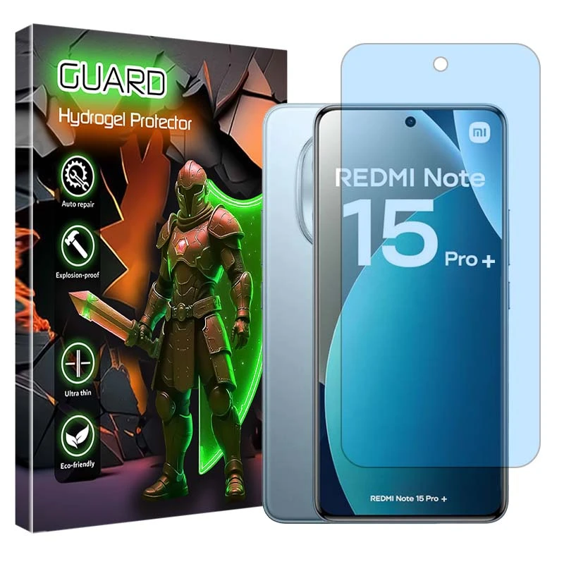 محافظ صفحه نمایش آنتی بلو گارد مدل هیدروژلی مناسب برای گوشی موبایل شیائومی Redmi Note 15 Pro Plus 