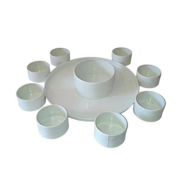 مجموعه ظروف هفت سین 10 پارچه مدل فلزی