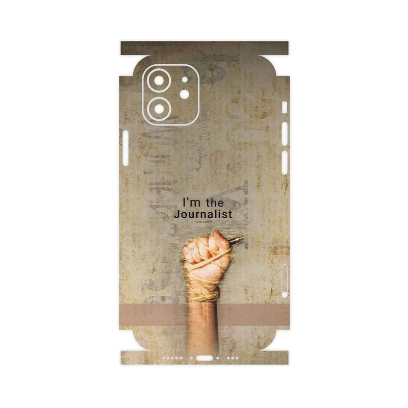 برچسب پوششی ماهوت مدل Journalist-FullSkin مناسب برای گوشی موبایل اپل iPhone 12