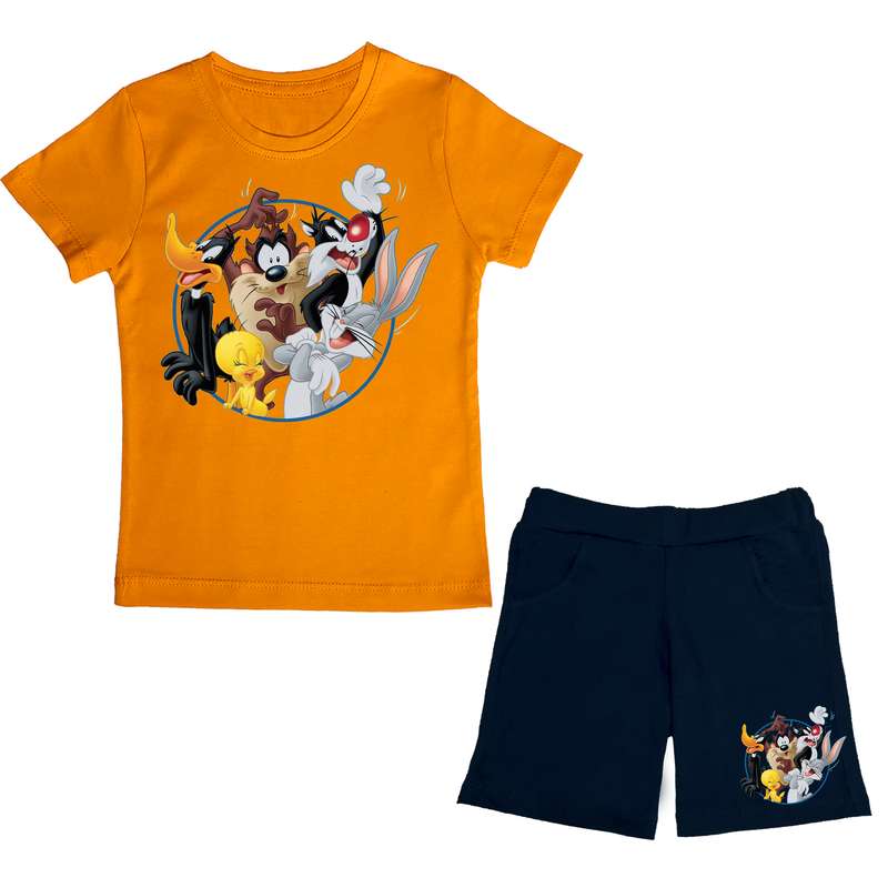 ست تی شرت و شلوارک پسرانه مدل looney tunes OG