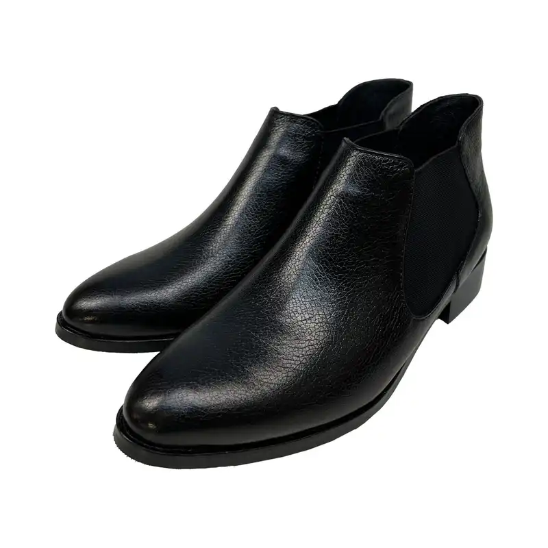 نیم بوت زنانه سرزمین چرم کد 145309 رنگ مشکی