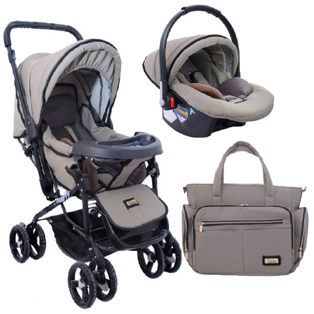 ست کالسکه و کریر کد 213 به همراه ساک لوازم کودک