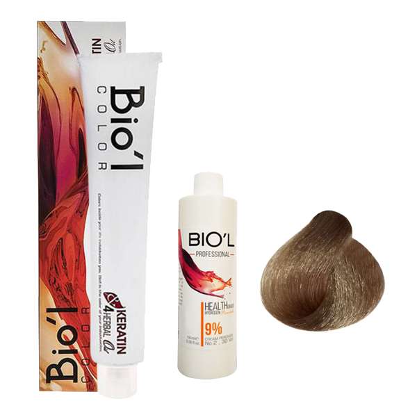 	 کیت رنگ مو بیول سری GOLDEN شماره 8.32 حجم 100 میلی لیتر رنگ بلوند بژ روشن