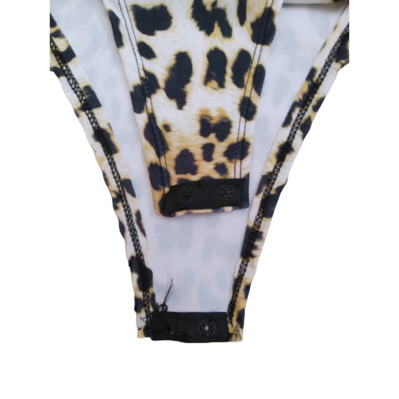 بادی آستین بلند زنانه مدل پلنگی 315