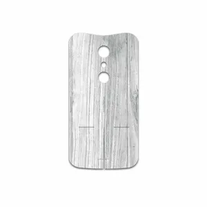 MAHOOT White Wood Cover Sticker for Motorola Moto G 2nd gen