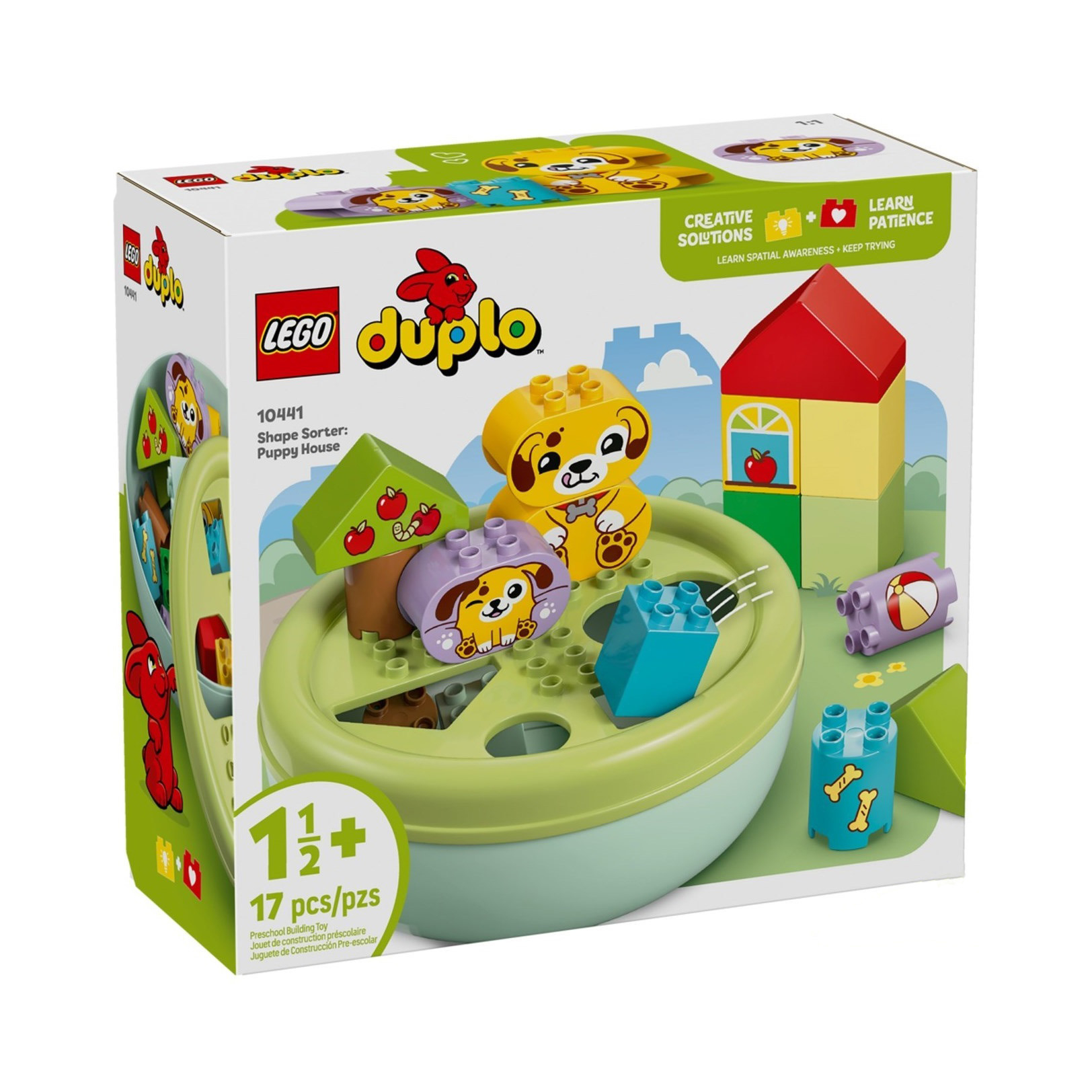لگو 17 تکه سری Duplo مدل Shape Sorter Puppy House کد 10441