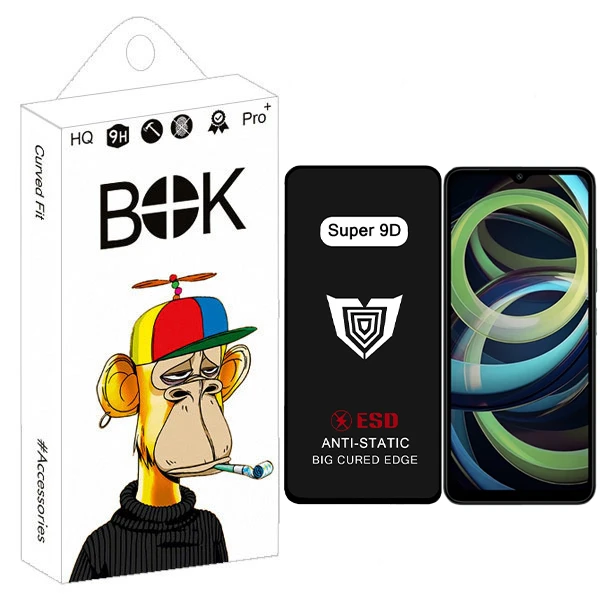 محافظ صفحه نمایش بوک مدل Super 9D Aura مناسب برای گوشی موبایل شیائومی Redmi a3 / 10C / 12c